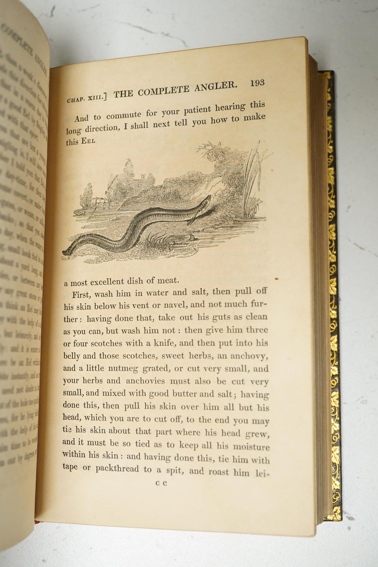 Walton, Izaak & Cotton, Charles - The Complete Angler ... to which are added, an Introductory Essay ... and Illustrative Notes. 2 portraits and 12 other plates (2 music), text engravings, part 2 title; rebound mid 20th c